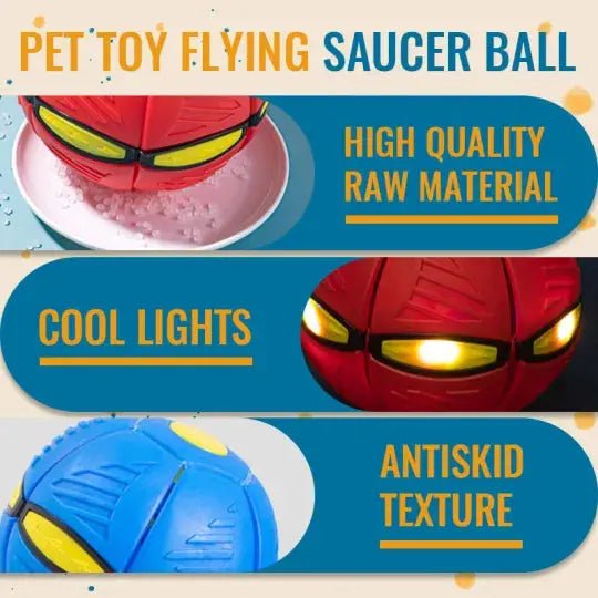 Pet Flying Saucer Ball - WoofMeowProps.com