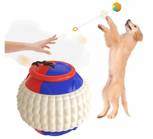 Pet Draw Rope Hand Throwing Dog Training Ball
